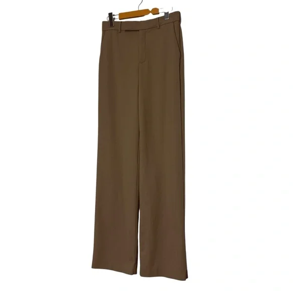 Aritzia Babaton Khaki Agency Pant Wool Trousers High Rise Size 4 - Picture 10 of 11